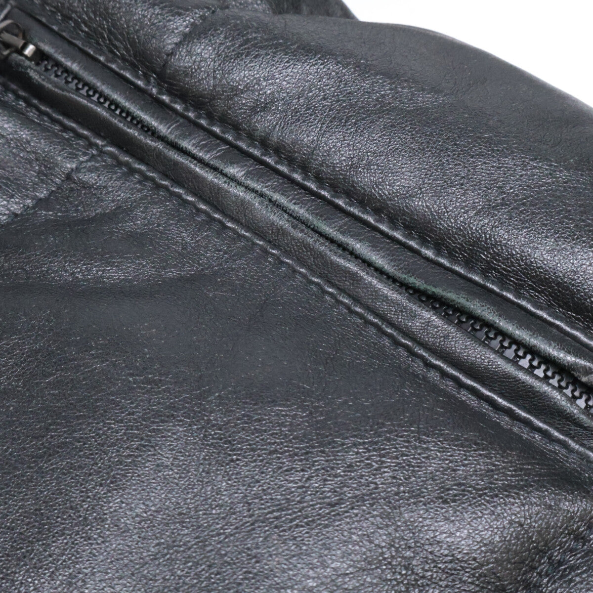 MONCLER Brown Tag Leather Hooded Down Jacket Black Size 0