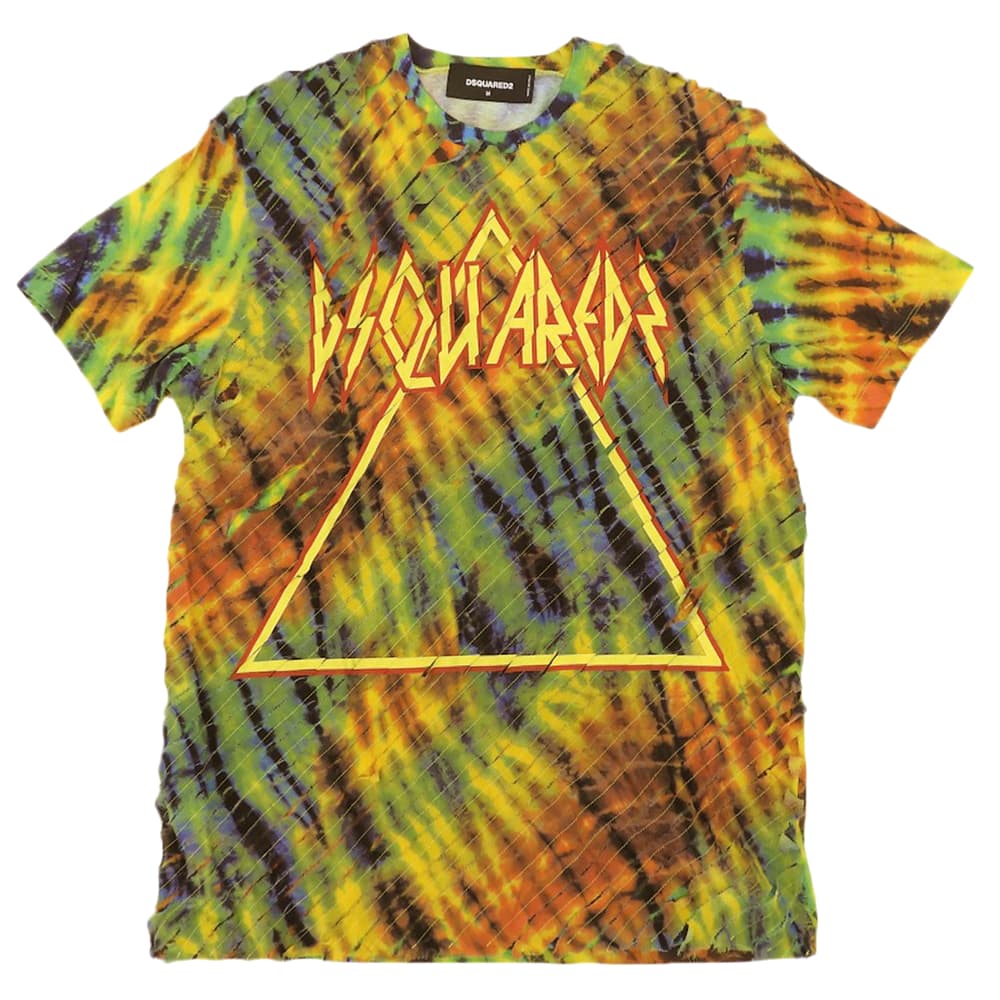 Dsquared2 DSQUARED '19 Rainbow Tie-Dye Logo Print Size M