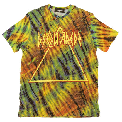 Dsquared2 DSQUARED '19 Rainbow Tie-Dye Logo Print Size M