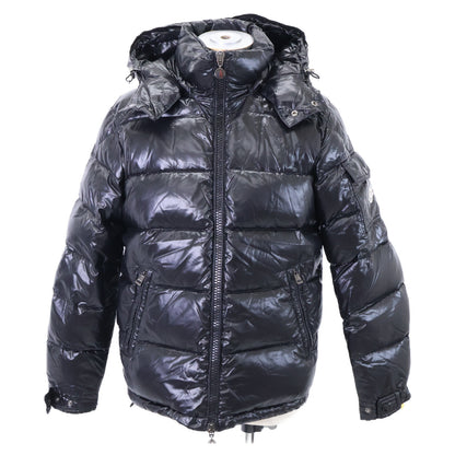 MONCLER MAYA Hooded Down Jacket Black Size 1