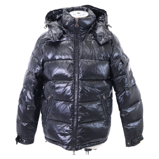 MONCLER MAYA Hooded Down Jacket Black Size 1