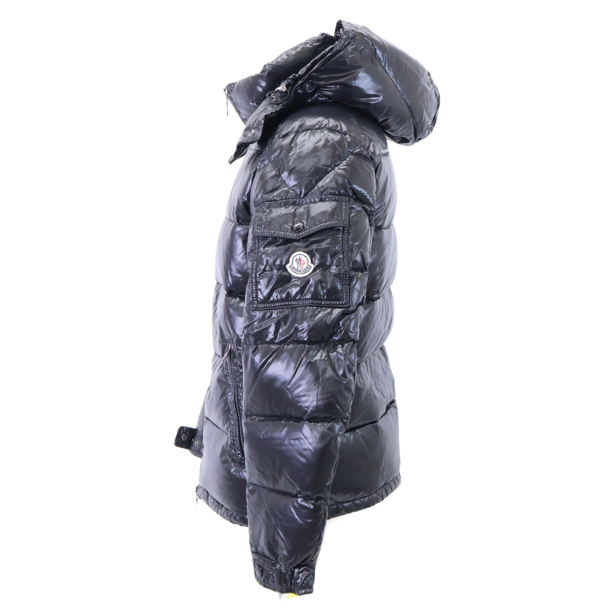 MONCLER MAYA Hooded Down Jacket Black Size 1