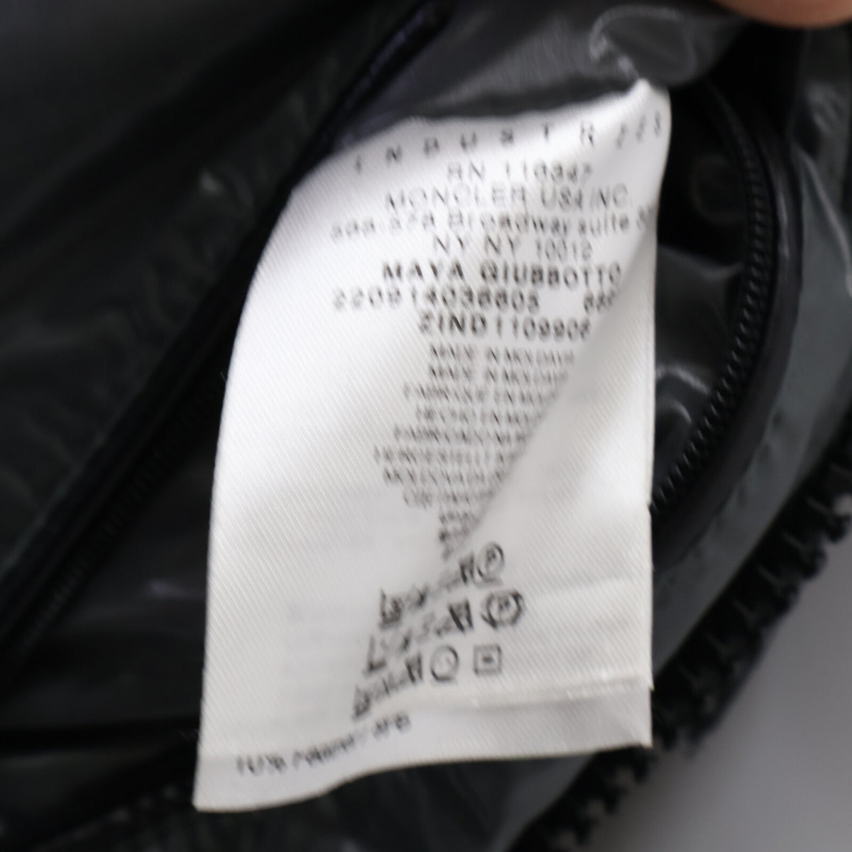 MONCLER MAYA Hooded Down Jacket Black Size 1