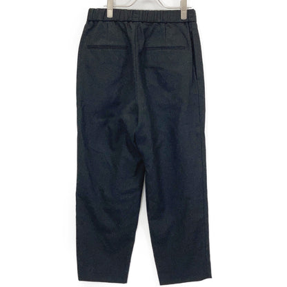 ATON Charcoal Wool Saxony Tapered Easy Slacks Size 02
