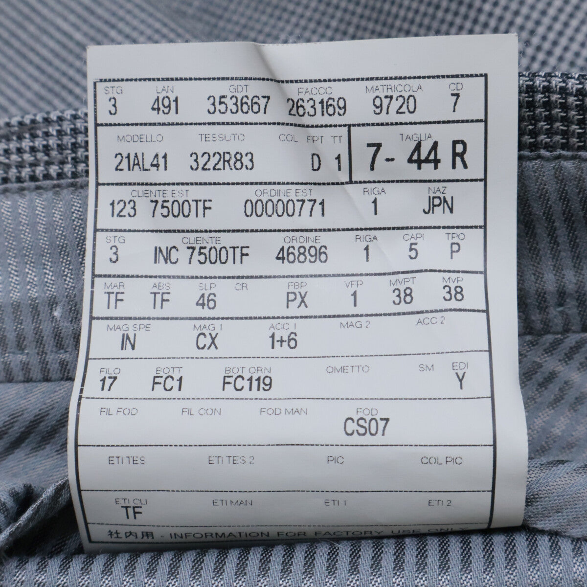 TOM FORD Gray Glen Check Wool Peaked Lapel 2B Suit Size 44R
