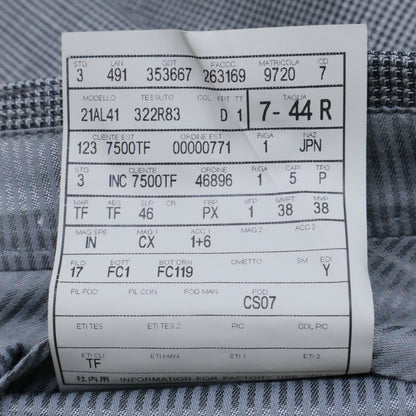 TOM FORD Gray Glen Check Wool Peaked Lapel 2B Suit Size 44R