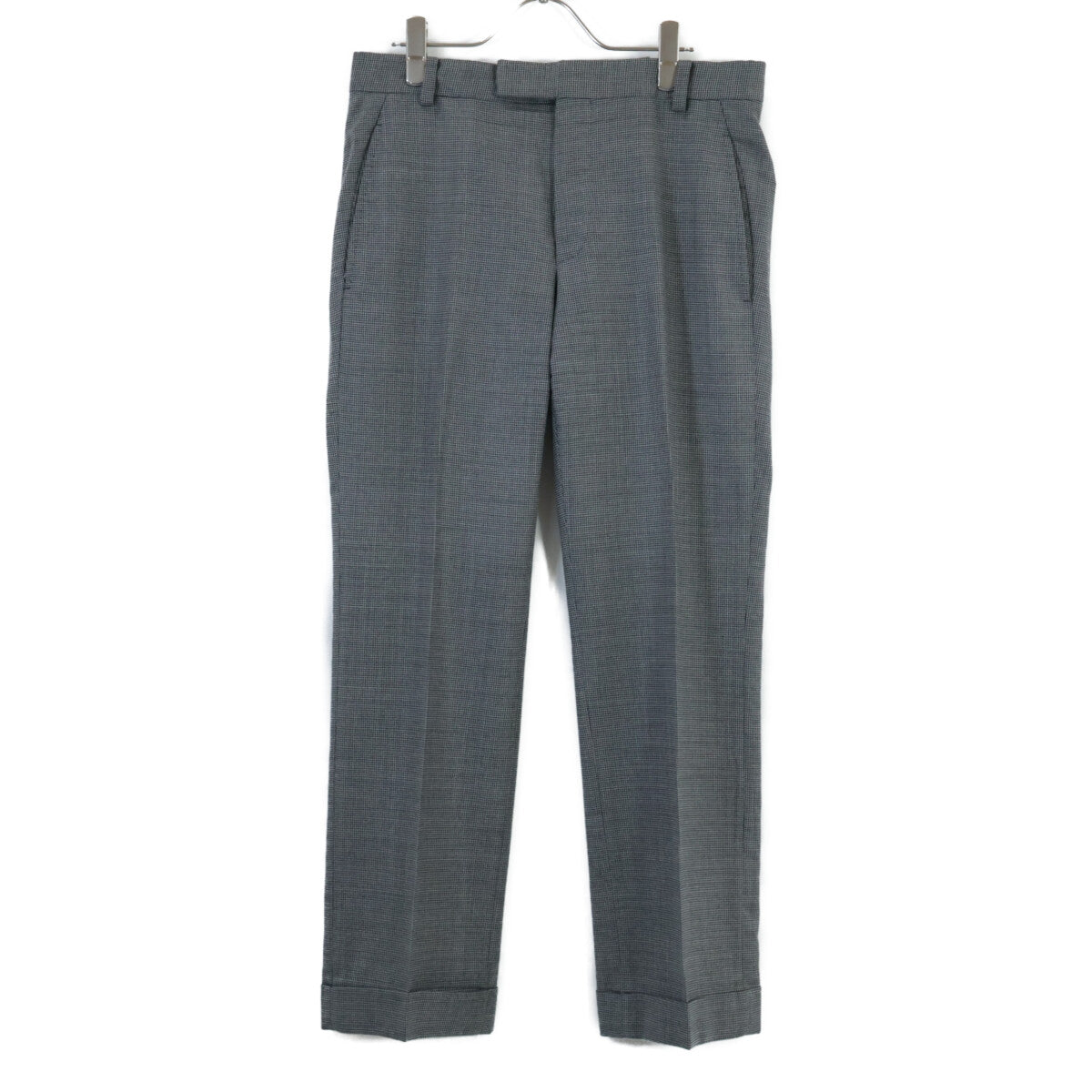TOM FORD Gray Glen Check Wool Peaked Lapel 2B Suit Size 44R