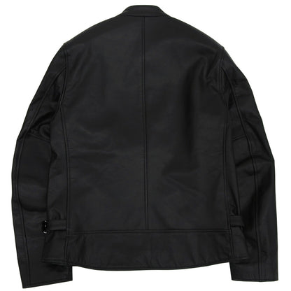STILL BY HAND Cowhide Double Zip Single Rider Jacket Size 48