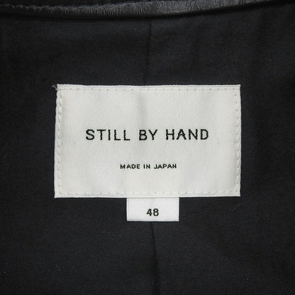 STILL BY HAND Cowhide Double Zip Single Rider Jacket Size 48