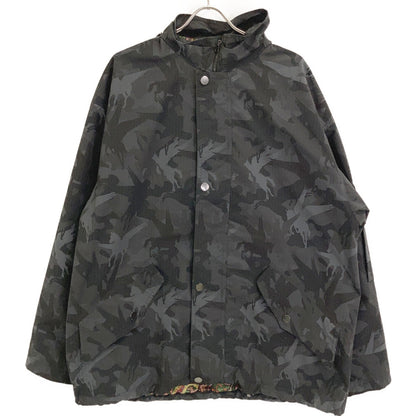 ETRO Nylon Camo Paisley Hooded Zip Blouson Jacket Size M