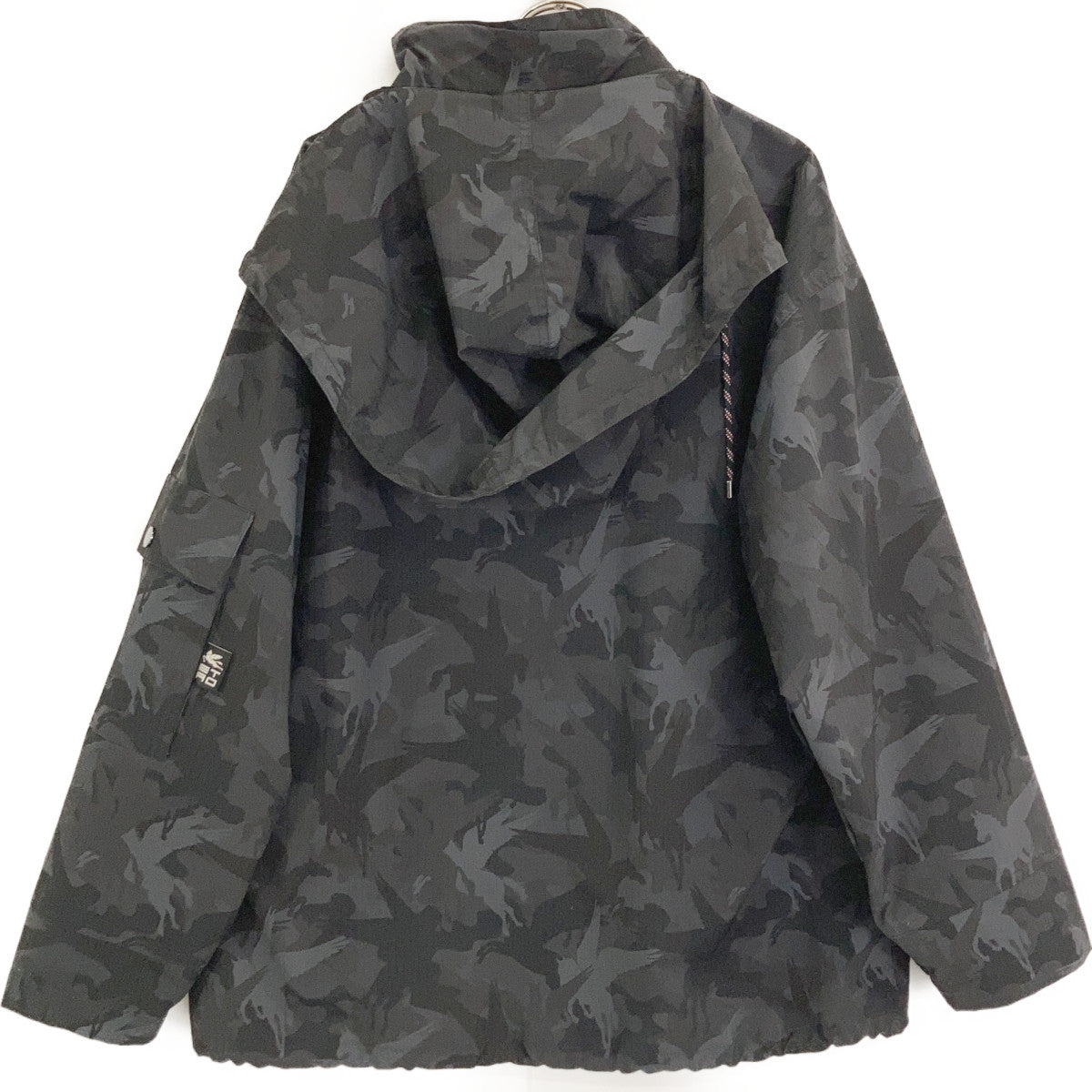 ETRO Nylon Camo Paisley Hooded Zip Blouson Jacket Size M