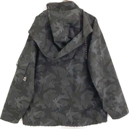 ETRO Nylon Camo Paisley Hooded Zip Blouson Jacket Size M
