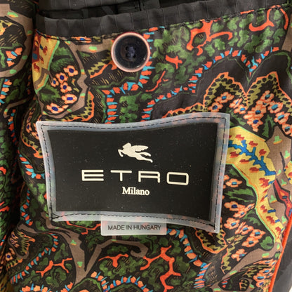 ETRO Nylon Camo Paisley Hooded Zip Blouson Jacket Size M