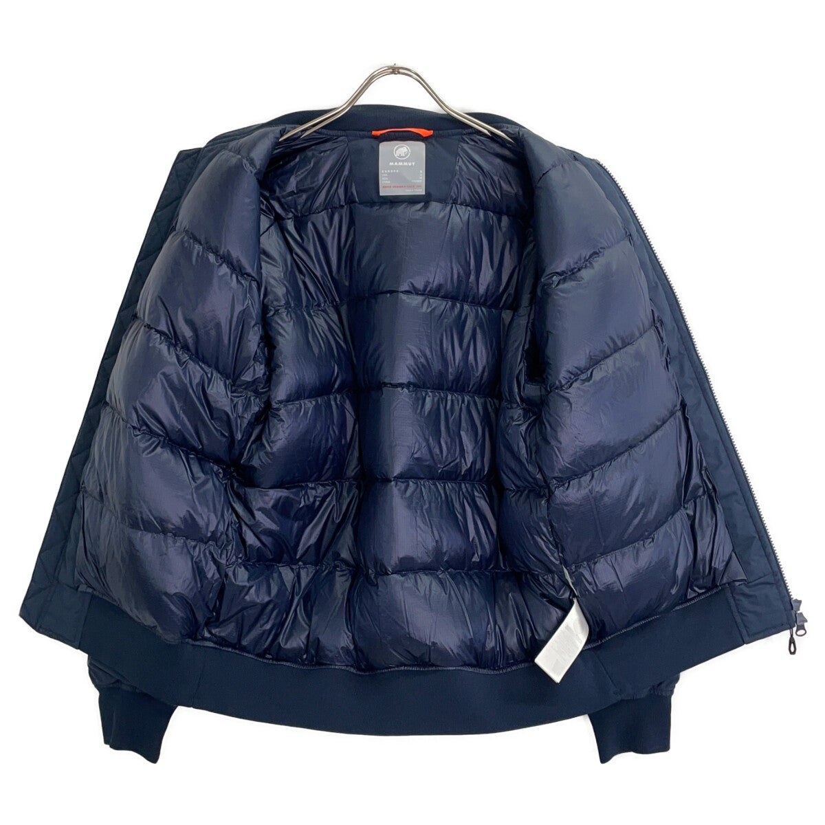 MAMMUT Navy Floeberg IN Bomber Asian Fit Down Jacket Size M