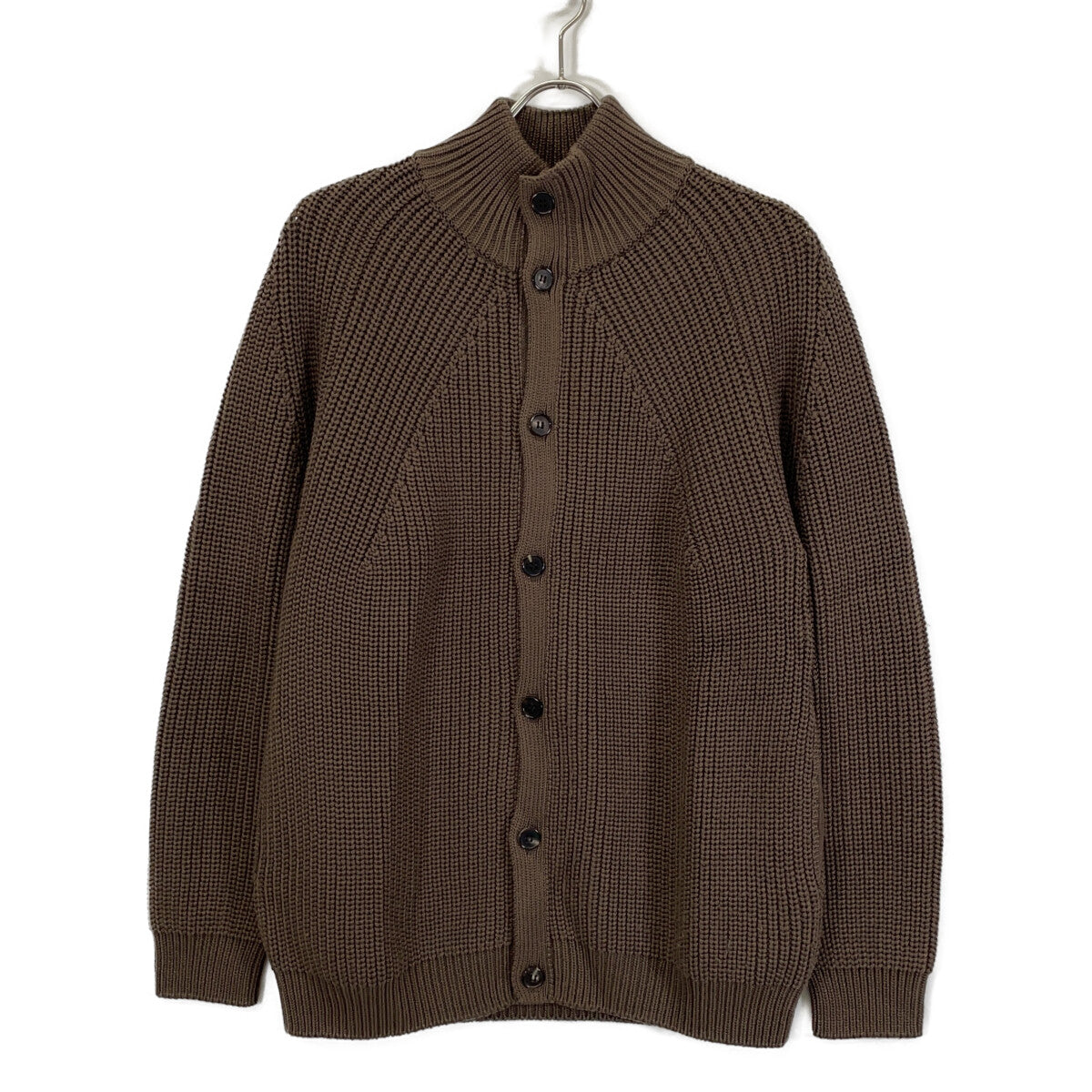 BATONER UNITED ARROWS Excl. Dark Brown Rib Cardigan Size 2