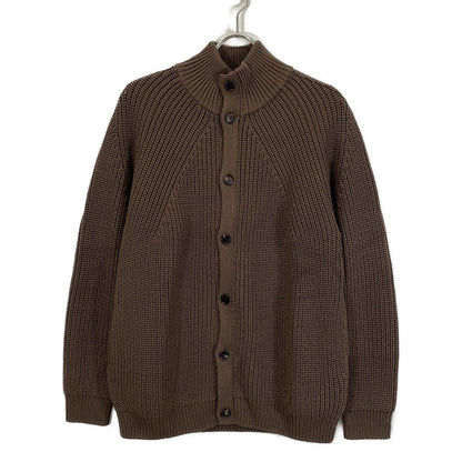 BATONER UNITED ARROWS Excl. Dark Brown Rib Cardigan Size 2