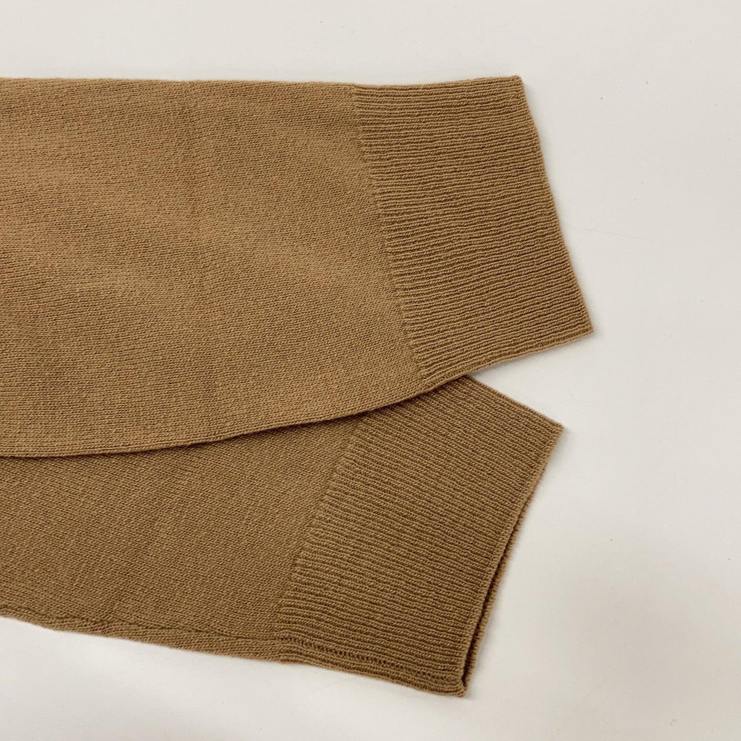 HERMES Virgin Wool Cashmere Crewneck Sweater Brown Size L