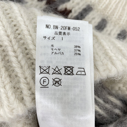 BATONER Nordic Mohair Wool Blend Sweater Multi Size 1
