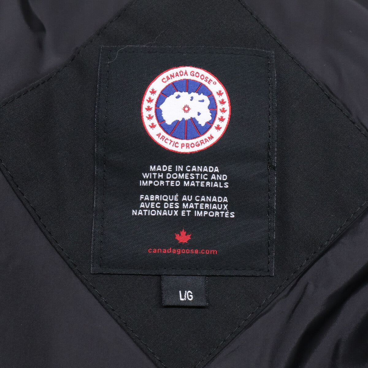 CANADA GOOSE Russell Parka Down Jacket Black Size L/G