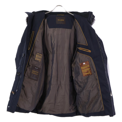 MOORER BARBIERI-LL Cashmere Hooded Down Jacket Navy Size 44