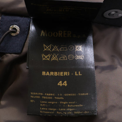 MOORER BARBIERI-LL Cashmere Hooded Down Jacket Navy Size 44
