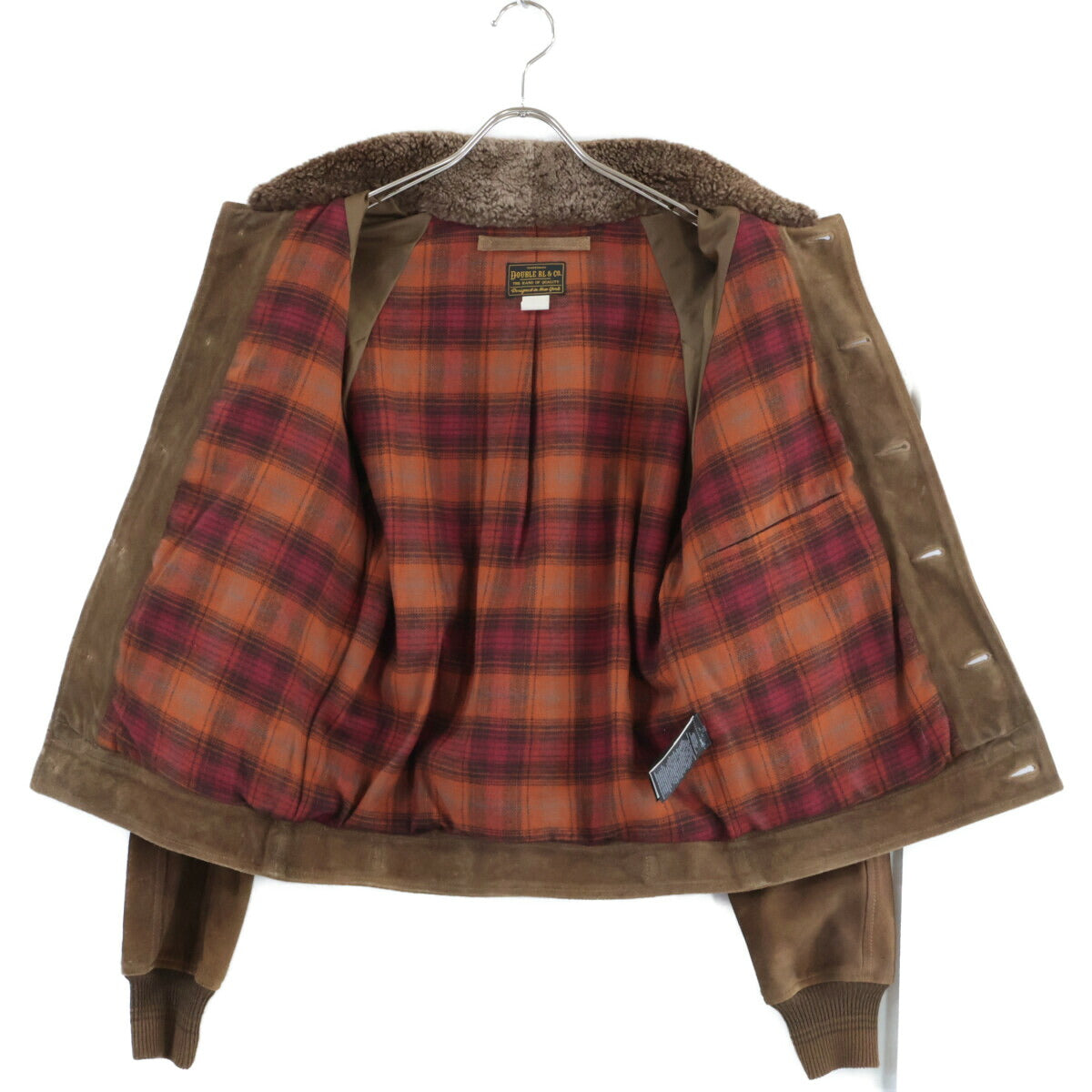 RRL 25SS Shearling Paneled Roughout Suede Jacket Size XS