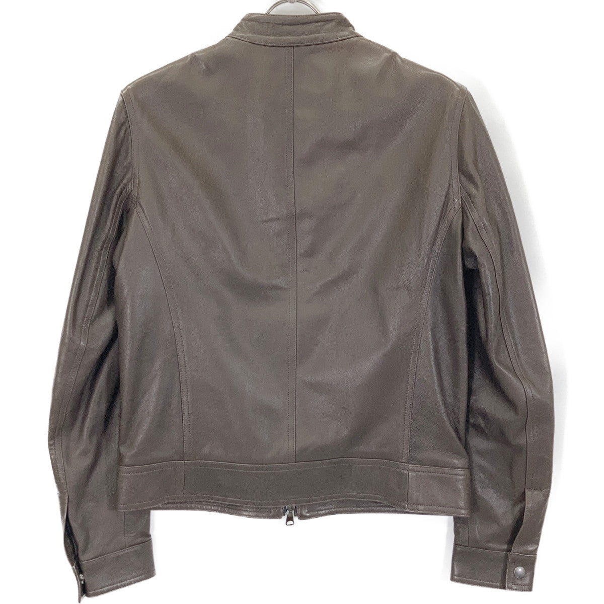 EMMETI JURI Lambskin Single Rider's Jacket Brown Size 46