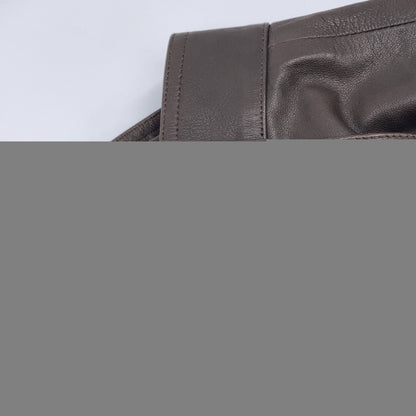 EMMETI JURI Lambskin Single Rider's Jacket Brown Size 46