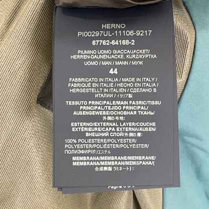 HERNO 23 Laminar GORE-TEX Stand Collar Jacket Blue Size 44