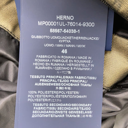 HERNO AW22 Laminar Hybrid Down Blouson Navy Size 46
