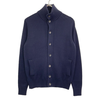 ZANONE CHIOTO 100% Wool Stand Collar Jacket Navy Size 46