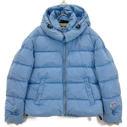 DIESEL W-GILLES Washed Nylon Down Jacket Blue Size L