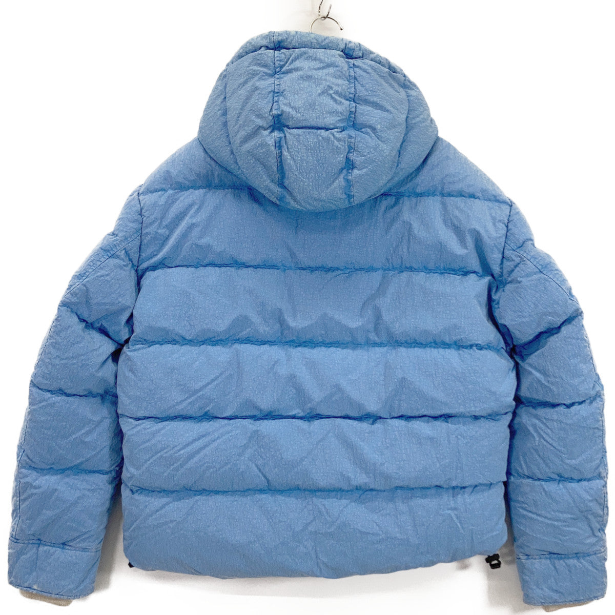 DIESEL W-GILLES Washed Nylon Down Jacket Blue Size L