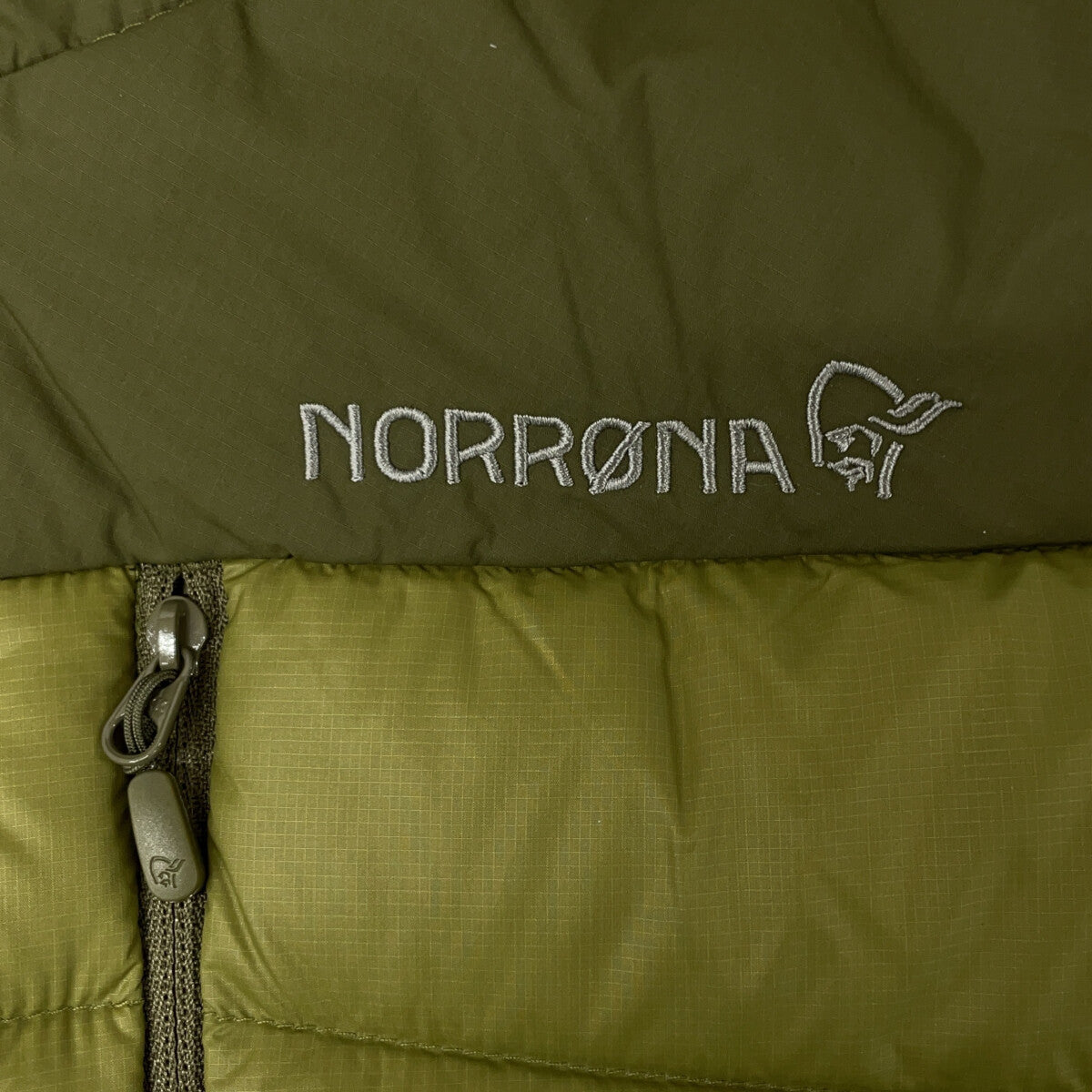 NORRONA Falketind Down 750 Hood Jacket Khaki Size S