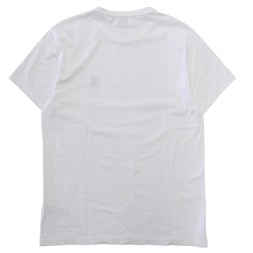 BURBERRY Cotton Emblem Logo Embroidered T-Shirt White Size M