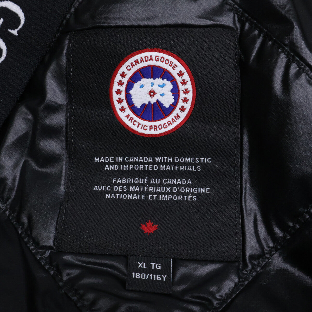 CANADA GOOSE Crofton Black Puffer Down Jacket Size XL/TG