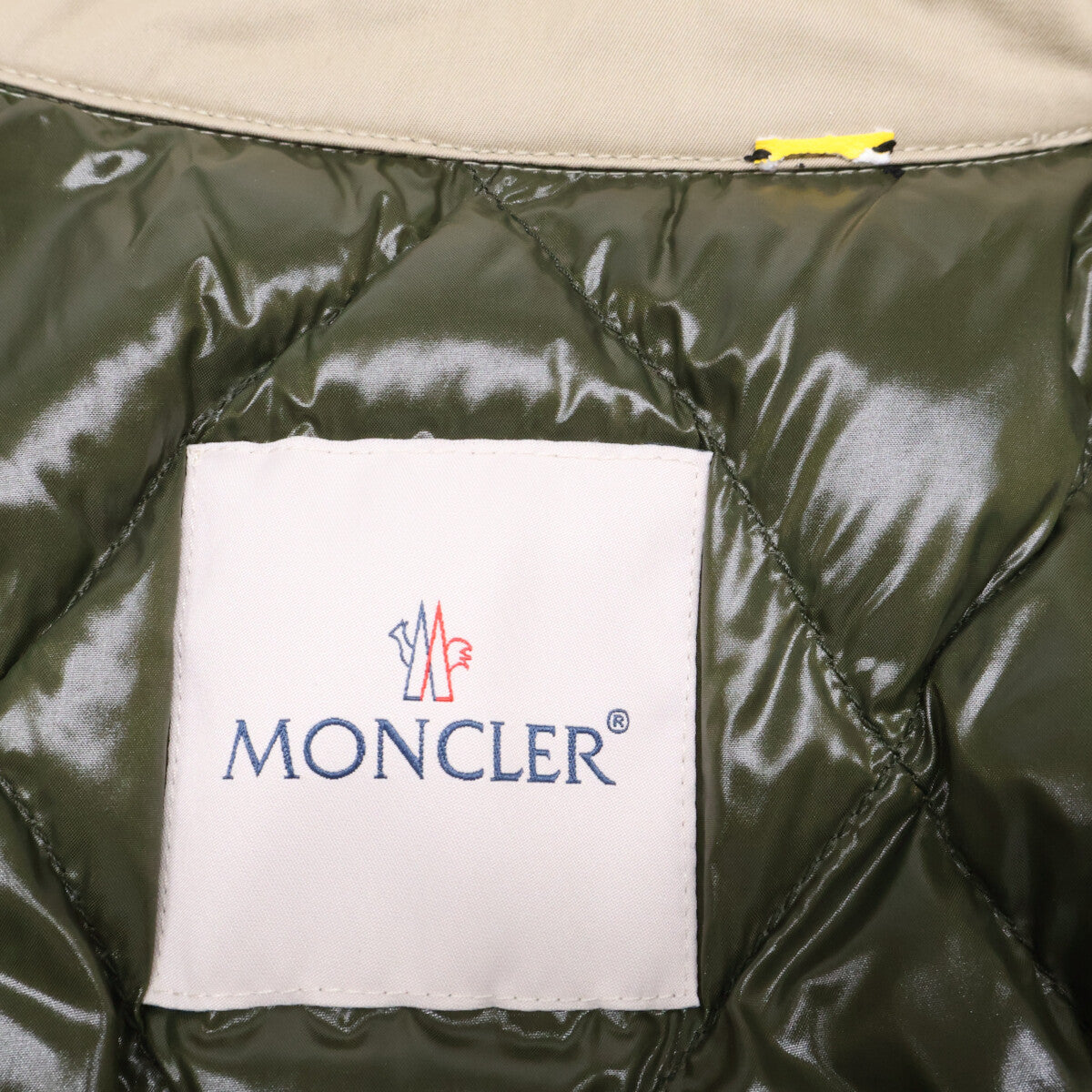 FRAGMENT Moncler VALLOR Corduroy Collar Coat Beige Size 2