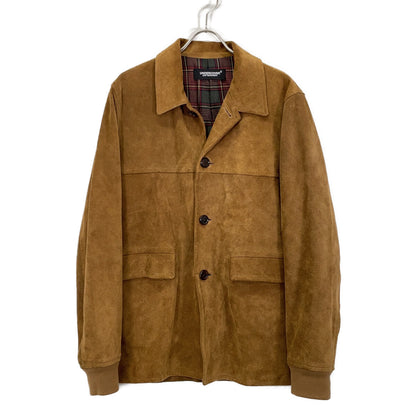 UNDER COVER 21SS Check Lining Calf Suede Jacket Brown Size 3