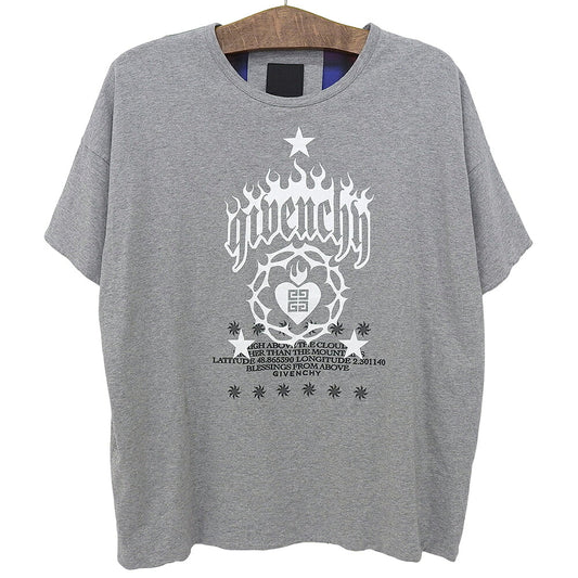 GIVENCHY Vintage Short Sleeve T-Shirt Gray Size L