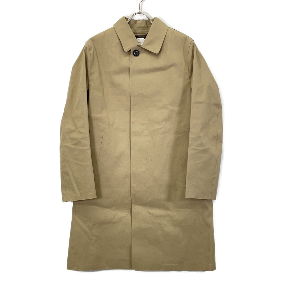 MACKINTOSH DUNKELD Wool Liner Rubberized Coat Beige Size 38