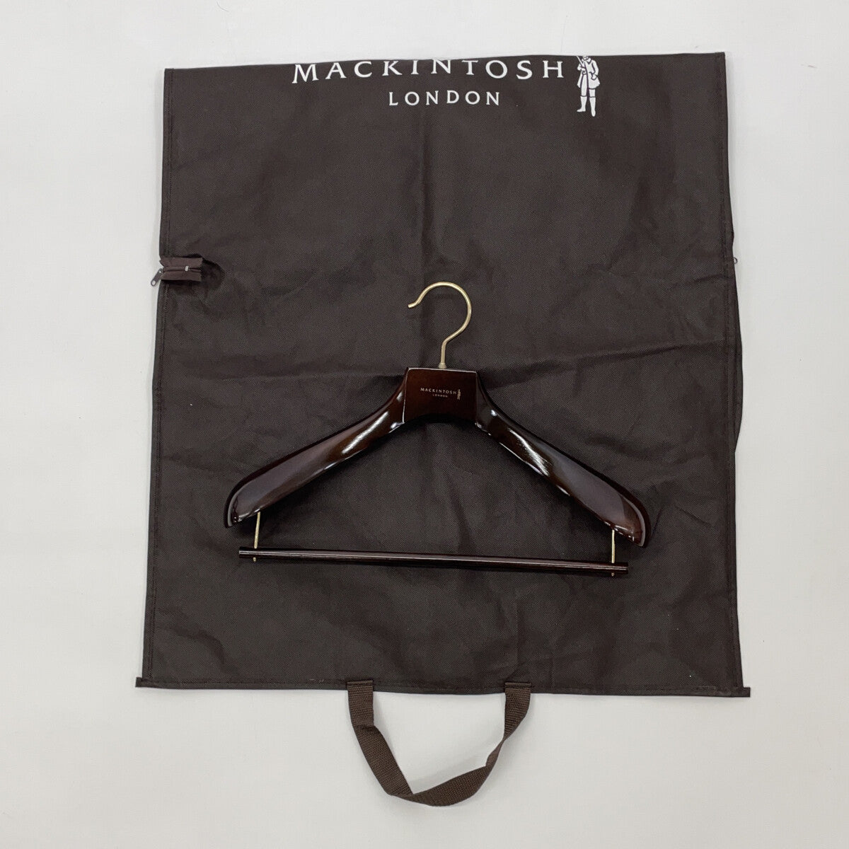 MACKINTOSH DUNKELD Wool Liner Rubberized Coat Beige Size 38