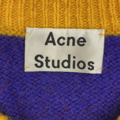 ACNE STUDIOS Wool Crewneck Long Sleeve Knit Multi Size L
