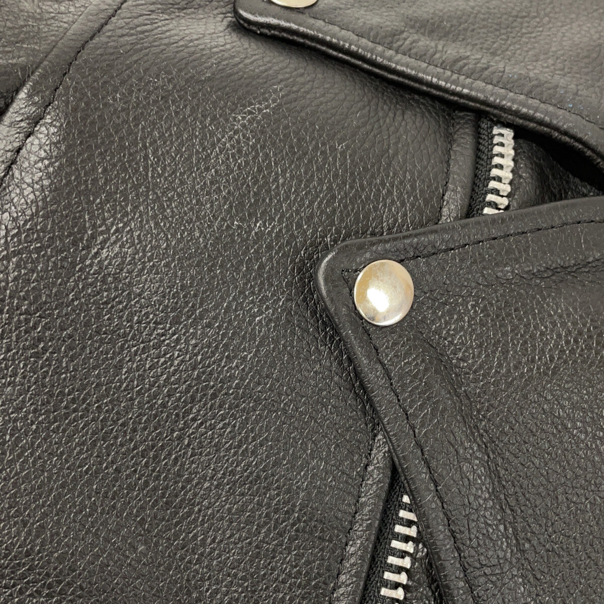 FREEDOM Cowhide Double Riders Leather Jacket Black