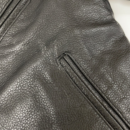 FREEDOM Cowhide Double Riders Leather Jacket Black