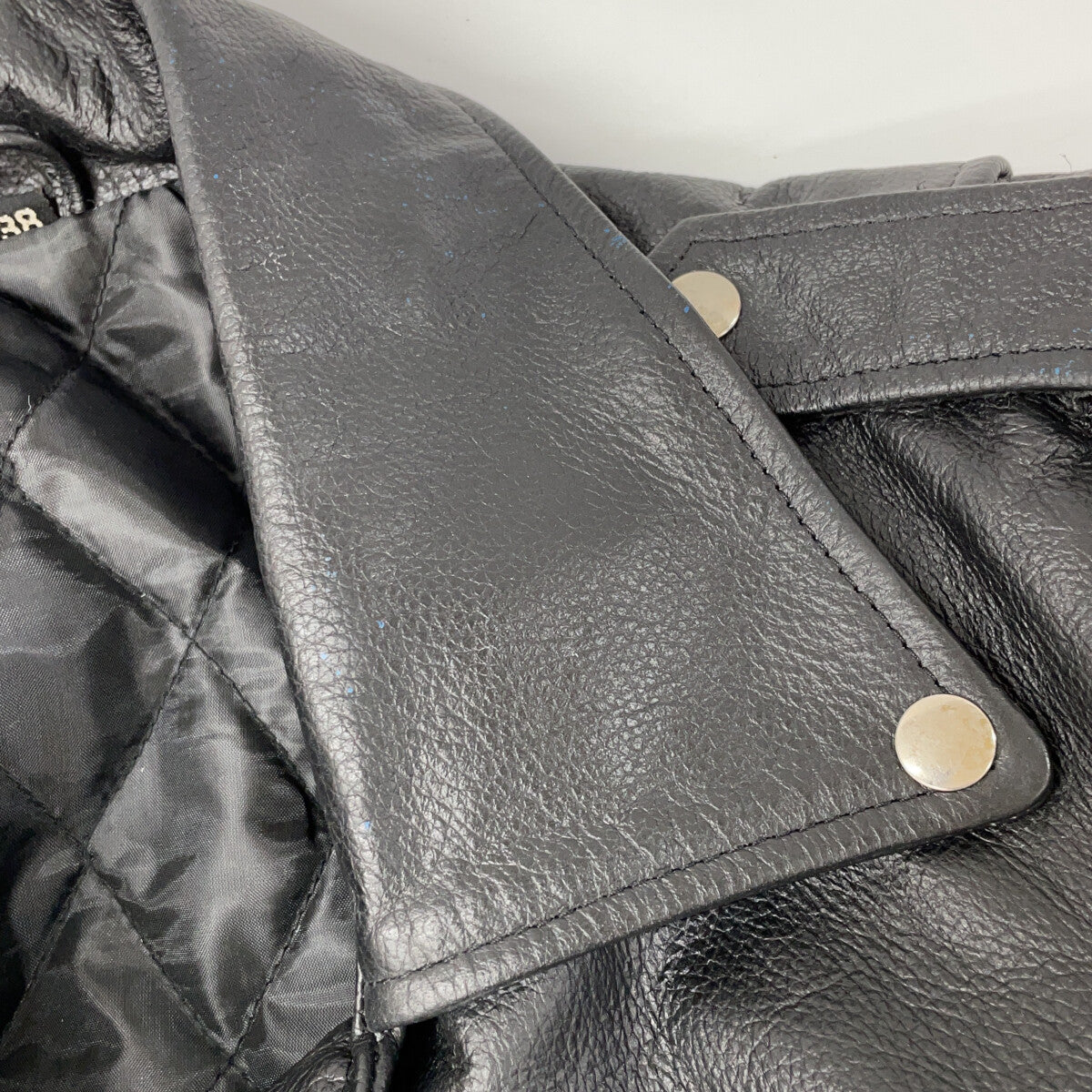 FREEDOM Cowhide Double Riders Leather Jacket Black