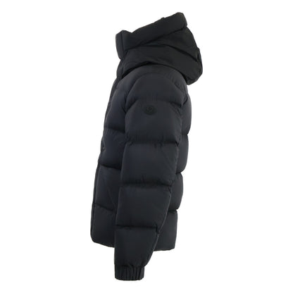 MONCLER MADEIRA 23' Embossed Logo Hooded Jacket Black Size 0