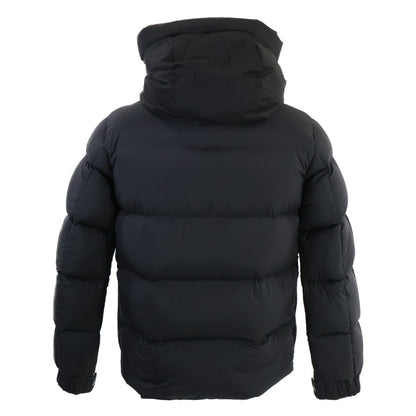 MONCLER MADEIRA 23' Embossed Logo Hooded Jacket Black Size 0