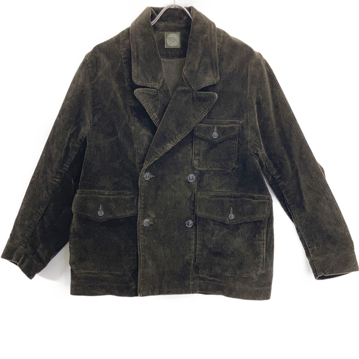 Porter Classic Corduroy Double-Breasted Jacket Brown Size XS