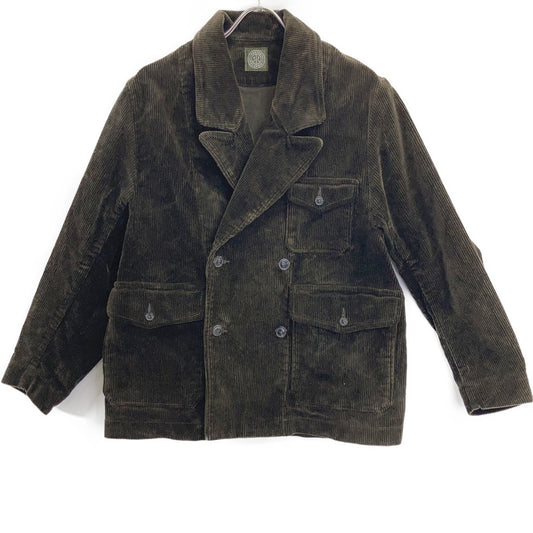 Porter Classic Corduroy Double-Breasted Jacket Brown Size XS