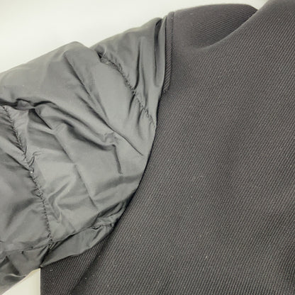 HERNO Mixed Material Detachable Hood Jacket Black Size 48